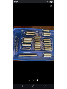 Assorted metal springs.